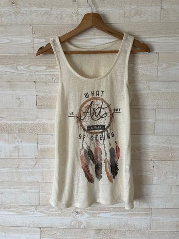 Débardeur blanc taille s
