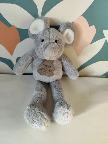 Peluche doudou souris histoire d'ours