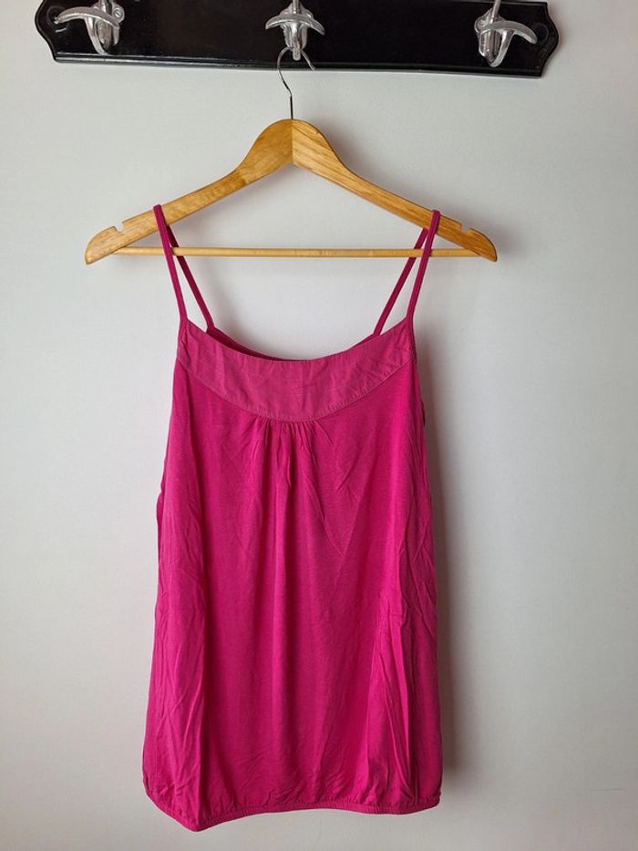 Débardeur effet bouffant fushia Camaieu 38