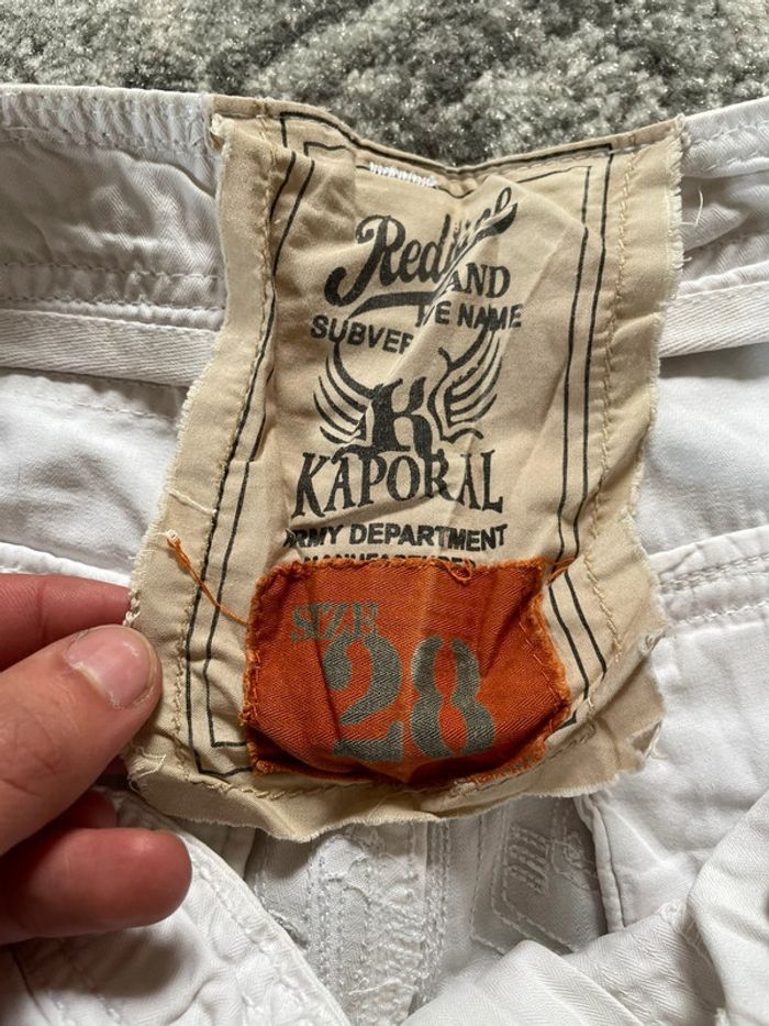 Jort baggy large Kaporal taille 28US cargo hip-hop streetwear y2k skater brodé - photo numéro 7