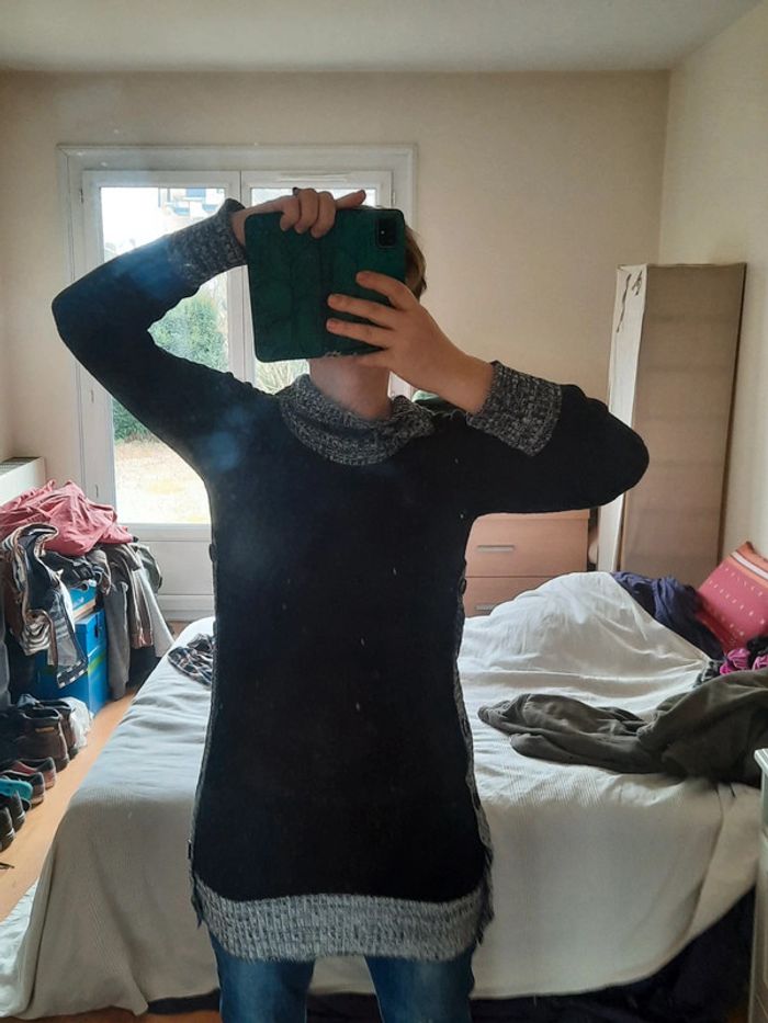 Robe pull en laine taille L - photo numéro 2