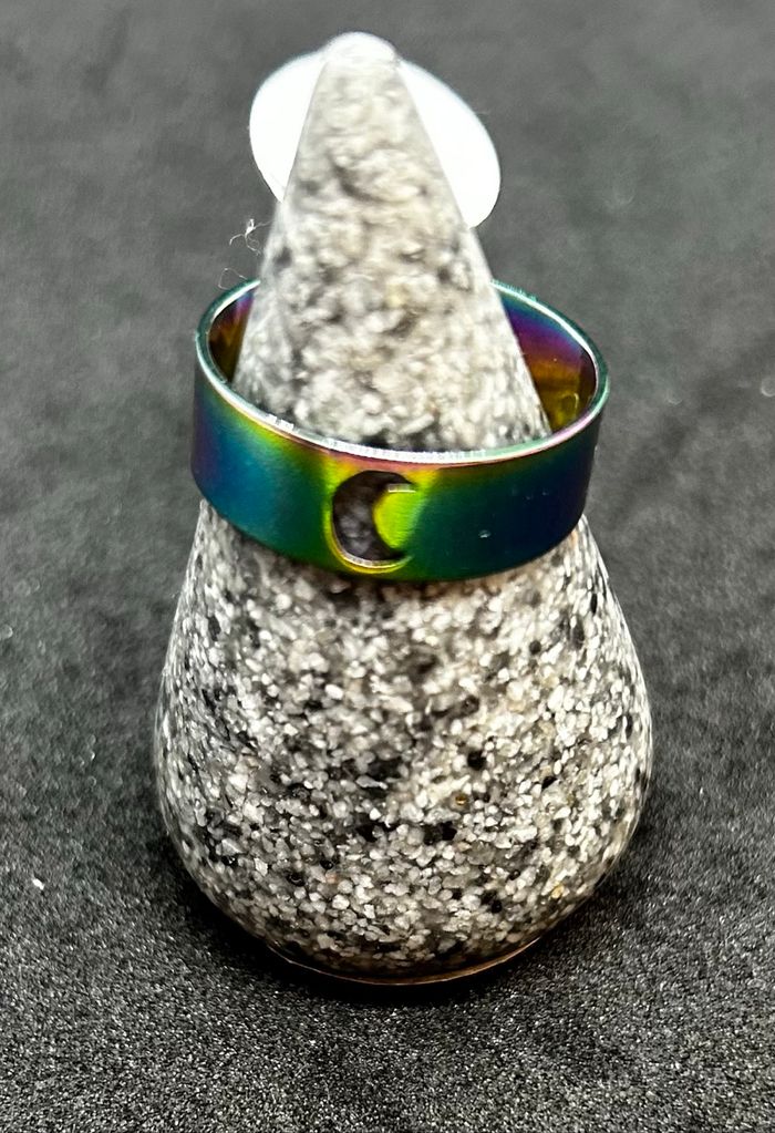Bague lune multicolore