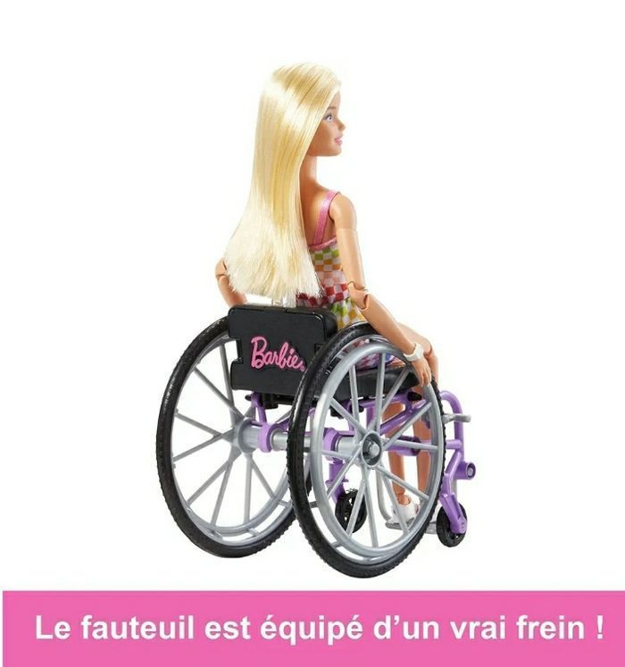 BARBIE ET SON FAUTEUIL ROULANT MATTEL NEUF - photo numéro 5
