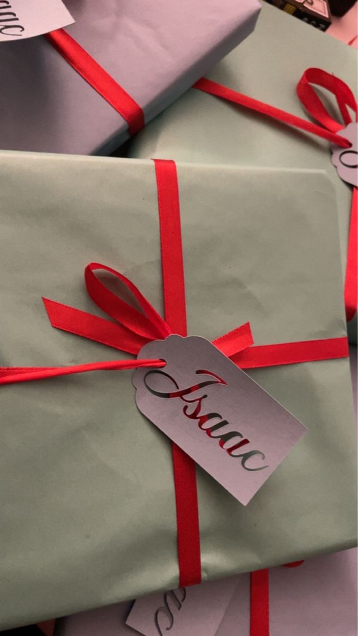 Étiquette pour papier cadeau - photo numéro 2