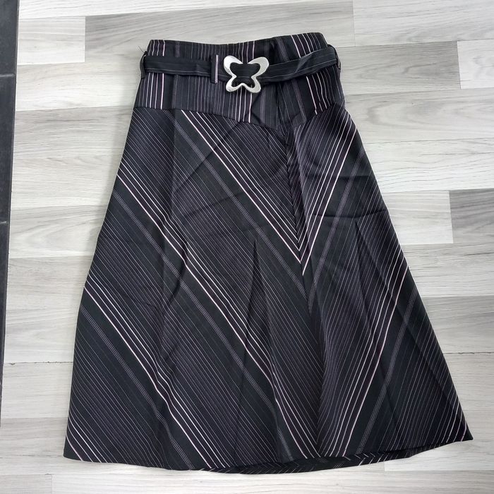 Jupe longue imprimé à rayures taille 38