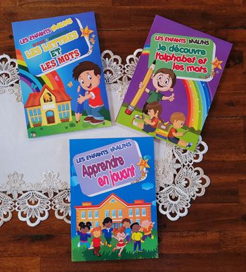 Lot de 3 cahiers éducatifs neufs 3-5ans