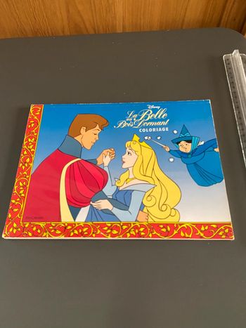 Coloriage livre chantecler Disney belle bois dormant sleeping beauty aurore maléfique