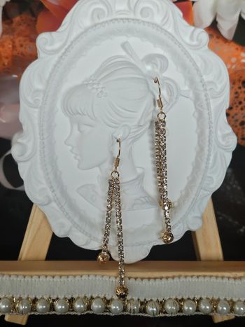 Boucles d oreilles pendantes avec zirconium