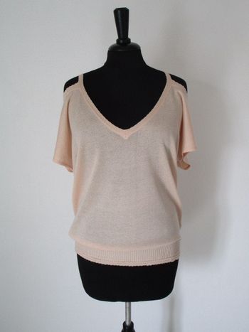 Fin pull épaules dénudées Grain de Malice S 36 NEUF