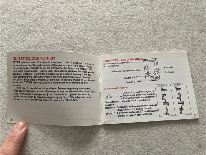 Notice Tetris Nintendo Game Boy FAH-1 - photo numéro 5