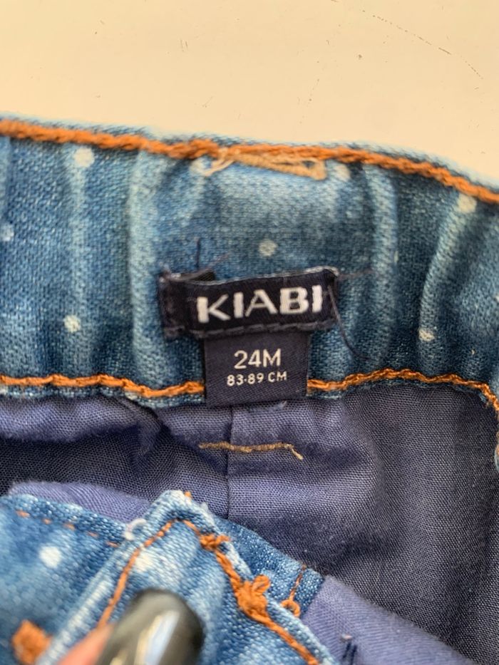 Jupe en jean Kiabi taille 2 ans - photo numéro 2