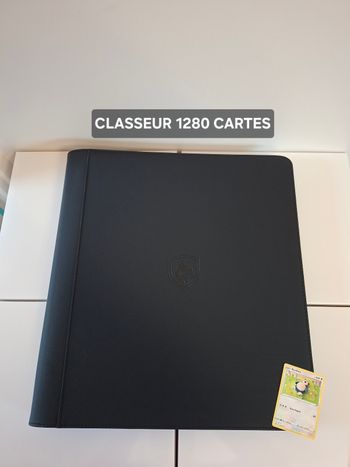 Classeur xxl pour 1280 cartes Pokémon / one piece ou autres TCG Coloris noir