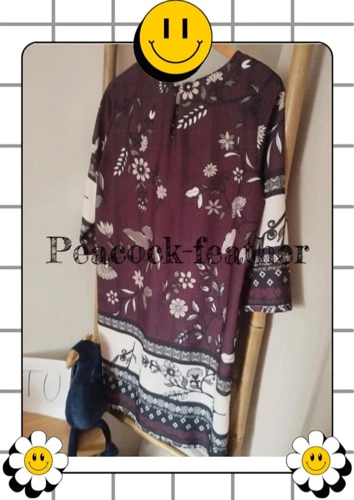 Robe droite bordeaux cem TU - photo numéro 7