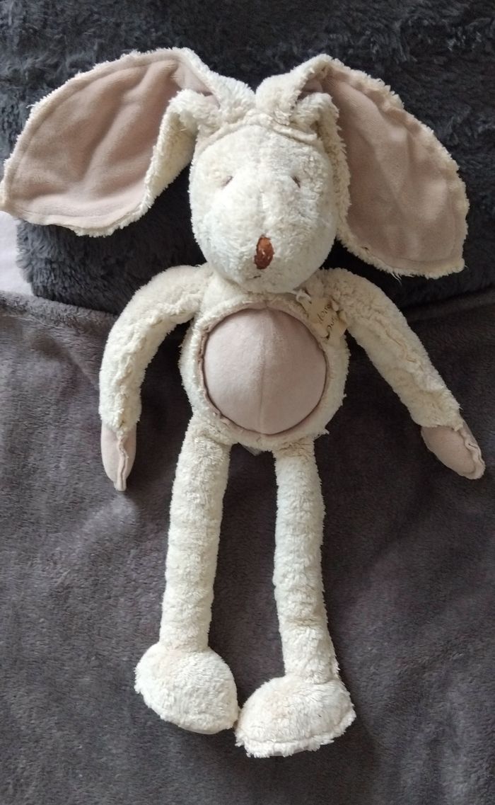 Doudou peluche lapin - beige - Histoire d'Ours