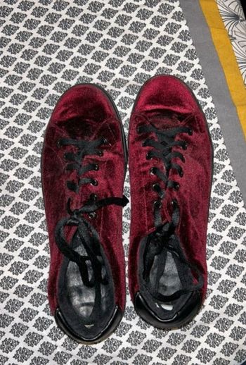 Basket femme rouge