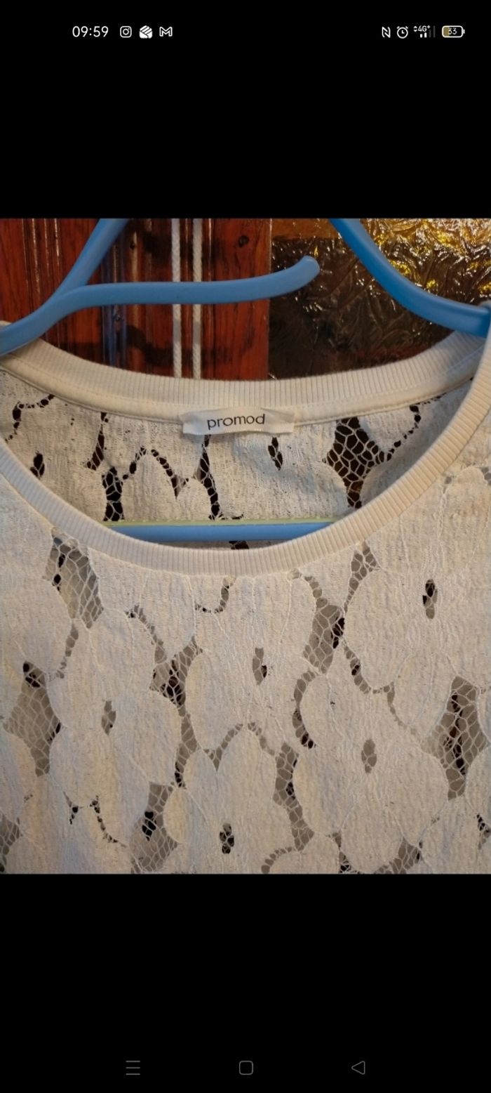 Pull blanc Promod - photo numéro 2