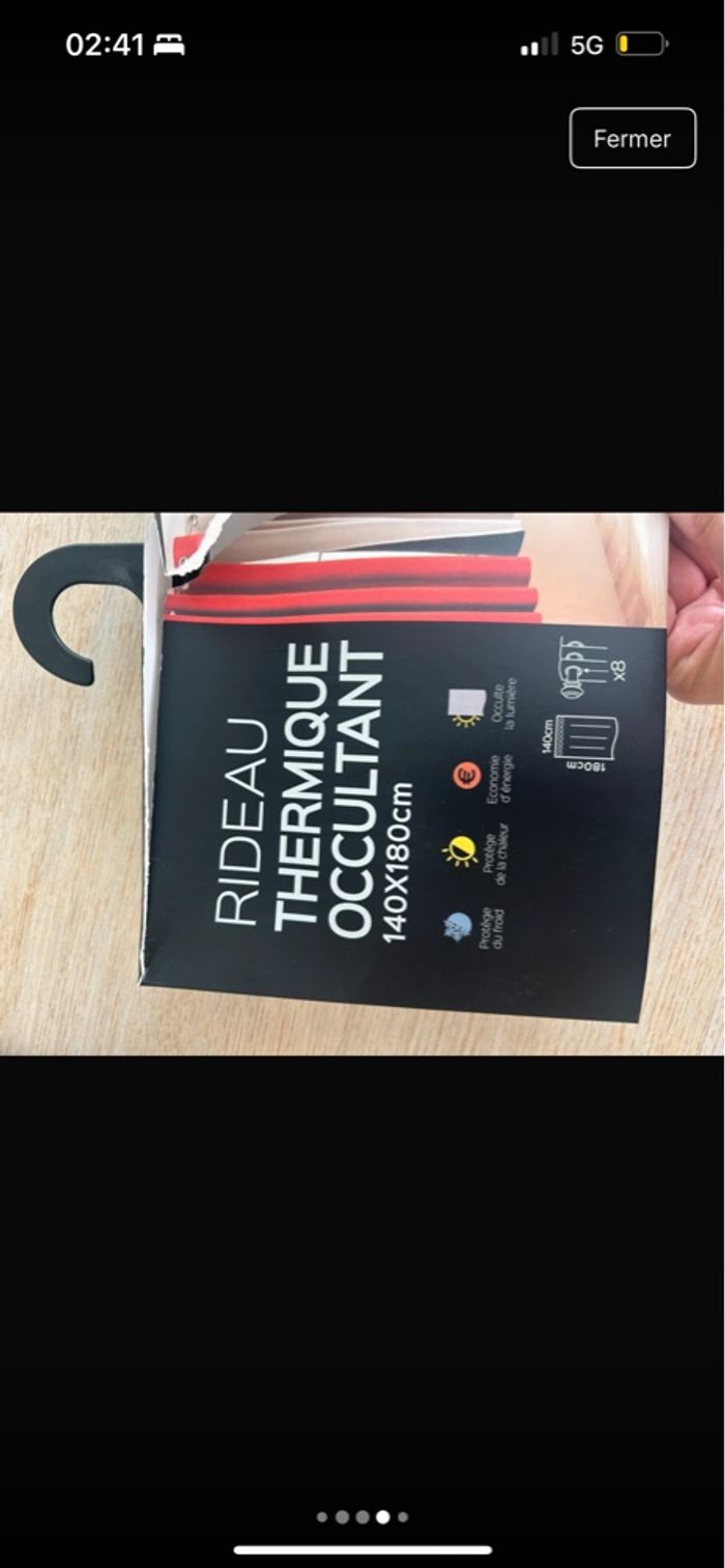 Rideaux blanc thermique occultant - photo numéro 5