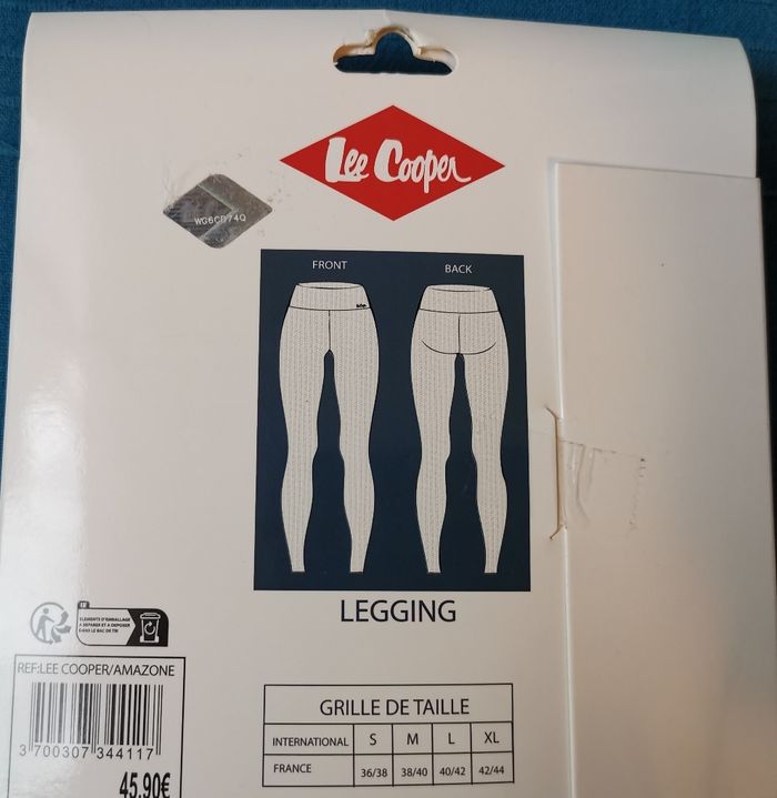 Legging violet push-up Lee Cooper Modèle Amazone taille S/M - photo numéro 3