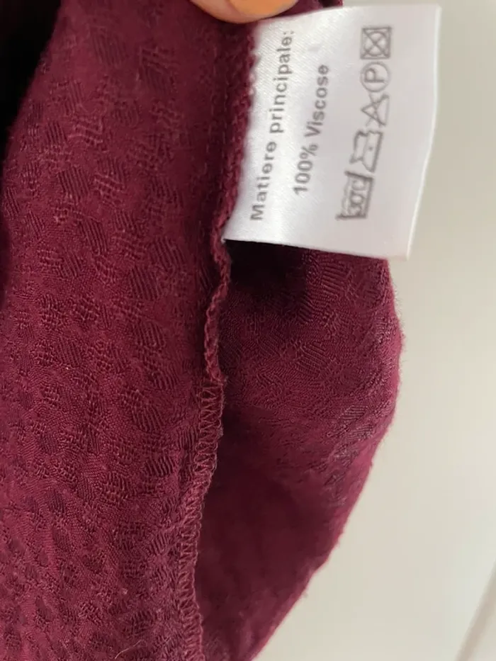 Robe bordeaux Sezane taille S - photo numéro 5