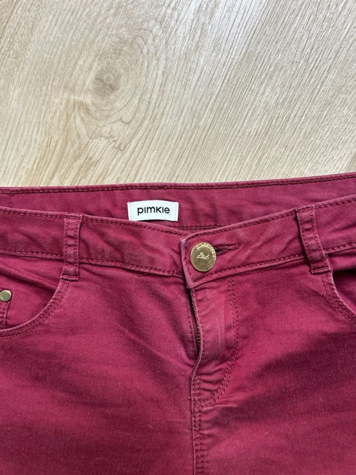 Jean bordeaux taille 40 - photo numéro 2
