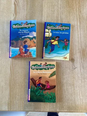 Lot de 3 livres la cabane magique