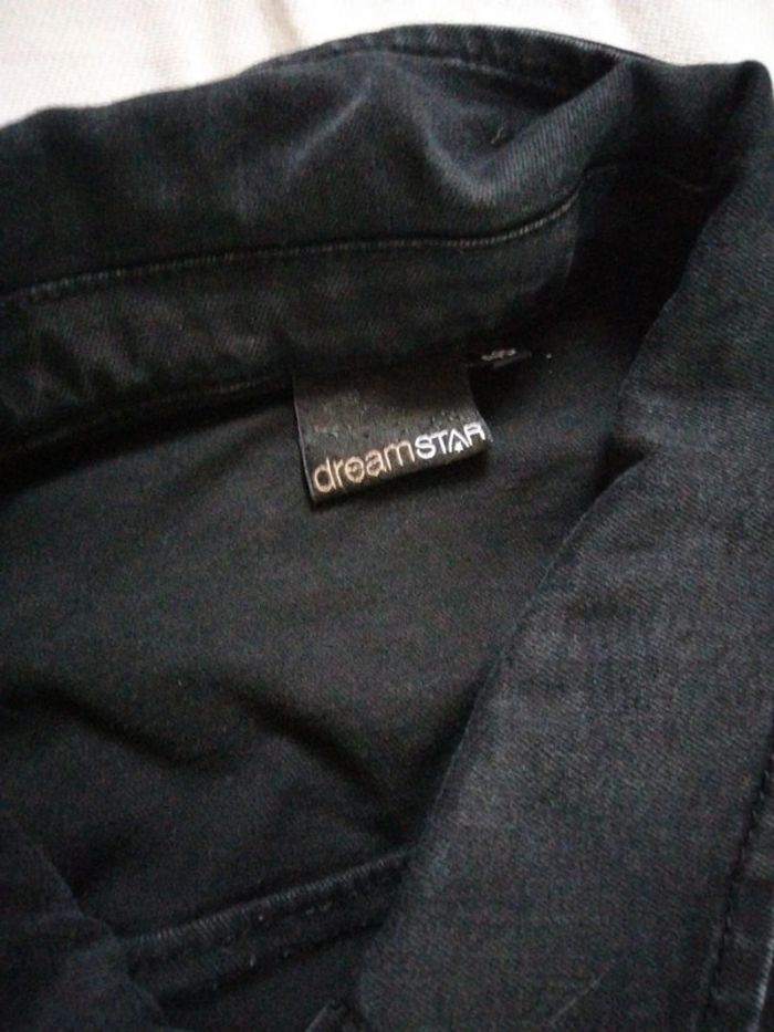 Veste en jean rétro Dreamstar noir Taille M-L - photo numéro 3