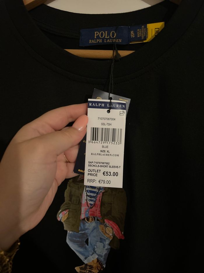 t-shirt noir ralph lauren - photo numéro 5