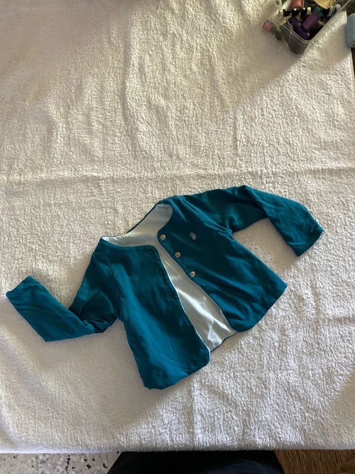 T12mois gilet réversible