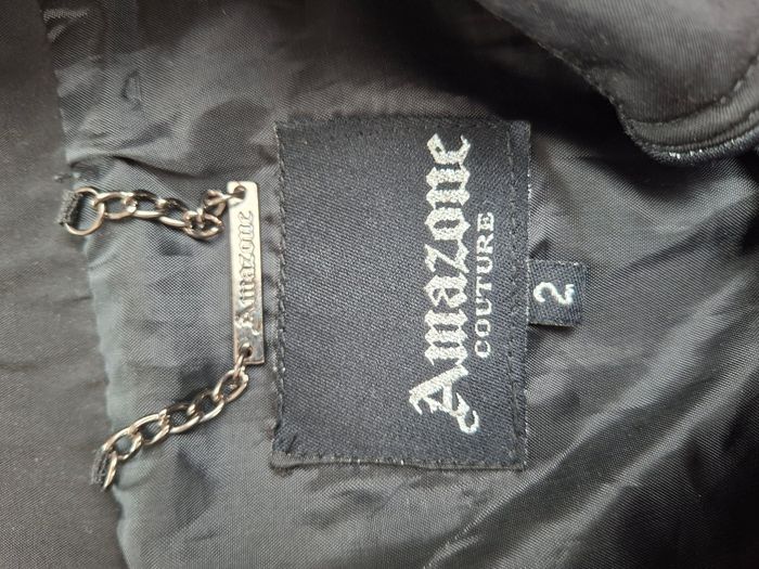 Trench noir Amazone Couture taille 2 (M) - photo numéro 4