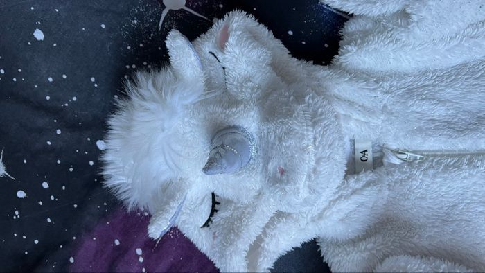 Sur pyjama licorne blanc pailleté C&A - photo numéro 3