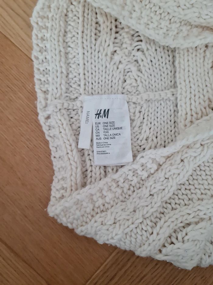 Snood enfant maille torsadé Taille unique H&M - photo numéro 4