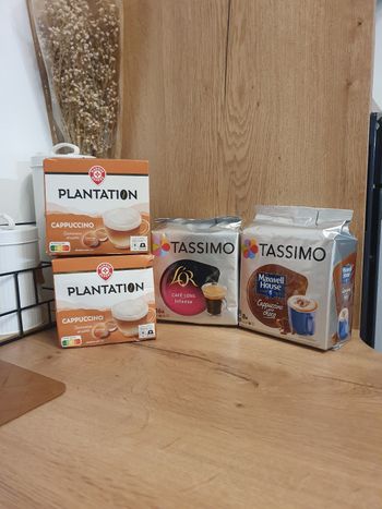 32 capsules tassimo plantation café cappucino