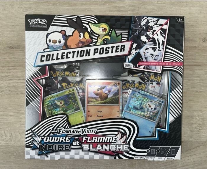 Coffret Pokémon 10.5 foudre noire flamme blanche avec poster x2 coffrets - photo numéro 2