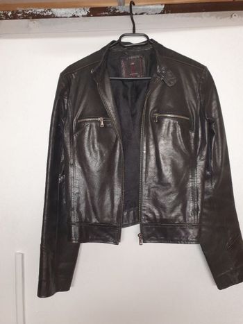 blouson court cuir