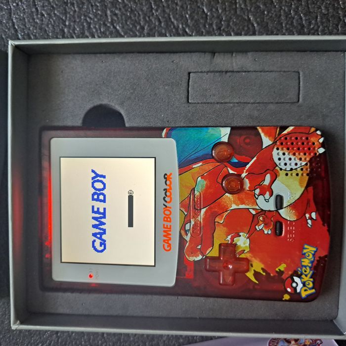 Console Game Boy Color Pokémon Dracaufeu -Ecran retro éclairé IPS + Boite - photo numéro 7
