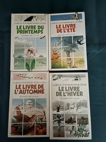 Lot de 4 livres sur les saisons