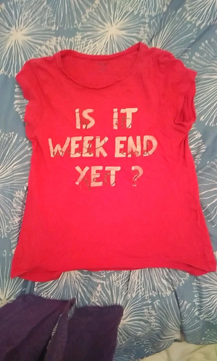 Tee shirt fille 10 ans rose Kiabi    9