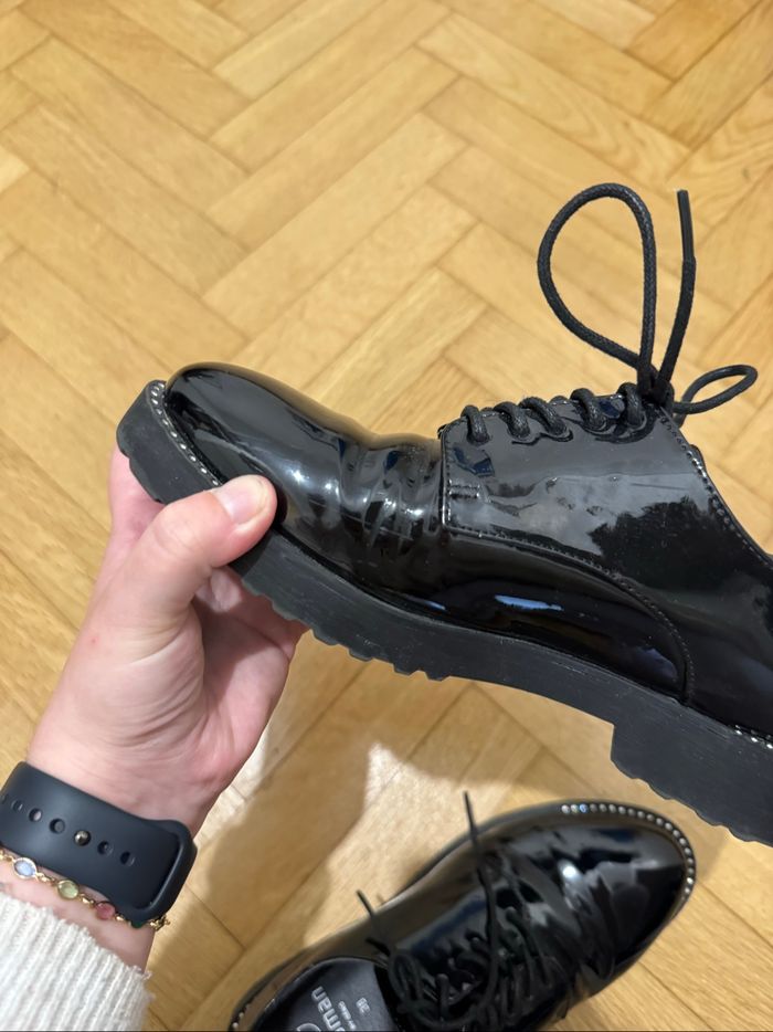 Paire derbies noir vernies 38 - photo numéro 3
