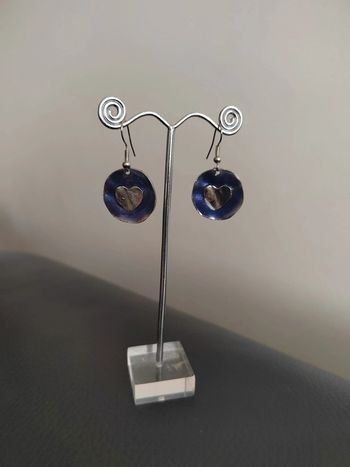 Boucles pendantes coeur