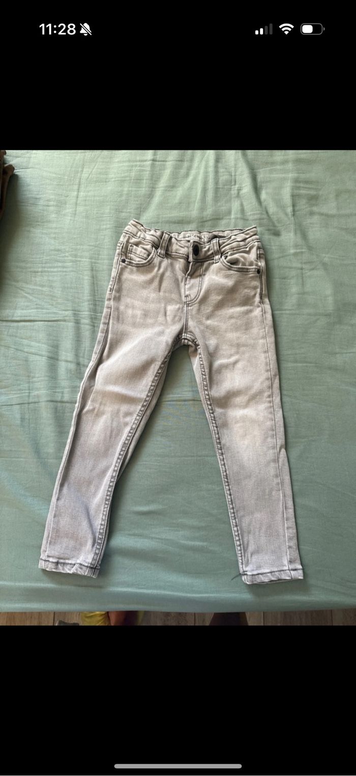 Jean skinny gris garçon 3/4 ans