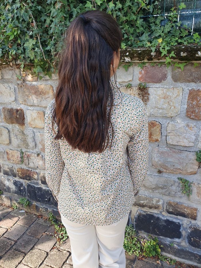 Chemise fleurie Lille beige Taille 8 ans - photo numéro 4