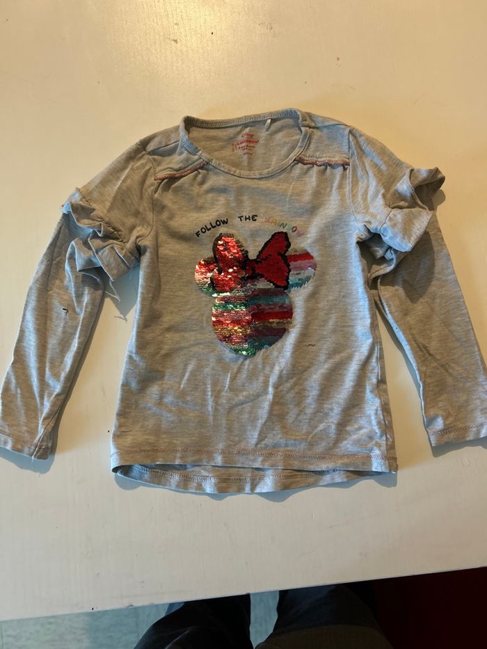Tee-shirts fille Disney à sequin