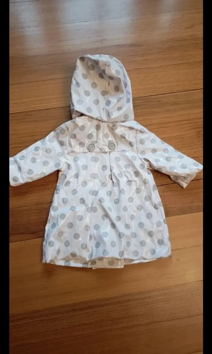 Ciré imperméable veste bébé fille 6 mois neuf automne mi saison basic - photo numéro 2