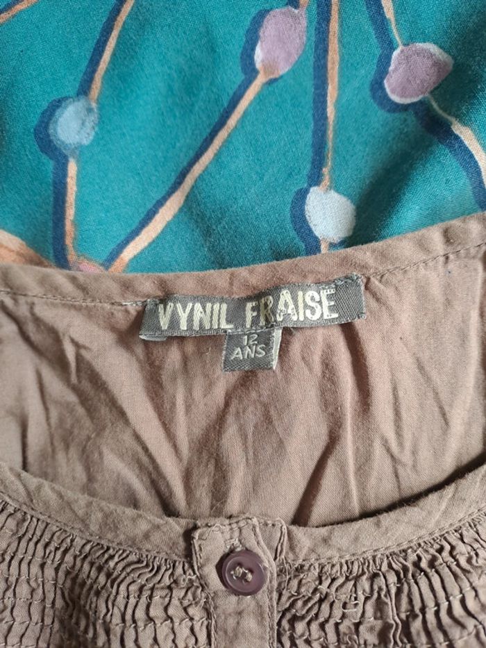 Haut marron coton T 12ans - photo numéro 5