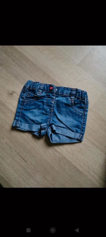 Short en jeans