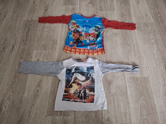 Lot haut de pyjama garçon pat patrouille star wars