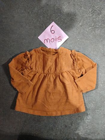 Haut marron Gémo 6 mois