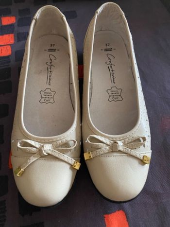 Chaussures confortissimo beiges cuir PP37
