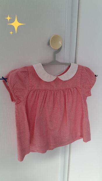 Chemisier col claudine  jacadi 12 mois