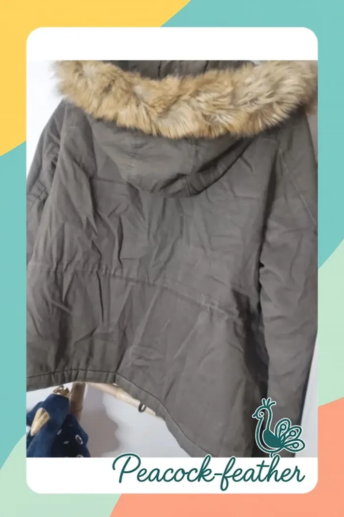 Manteau kaki Kiabi 40/42 - photo numéro 11